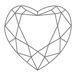 Diamant im Herzschliff