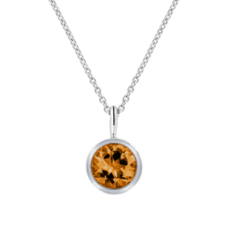 Pendant Bezel Setting with a Madeira Citrine