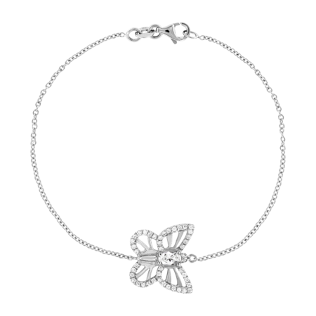 Papillon Armband Diamant in Weißgold