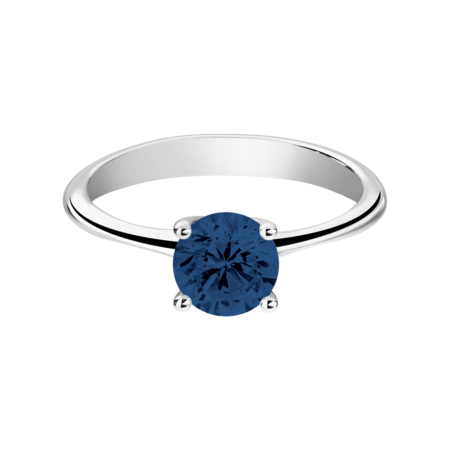 Basel Sapphire blue in White Gold