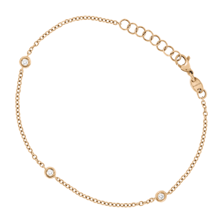 Bracelet Circuit 0.07 carat in Rose Gold
