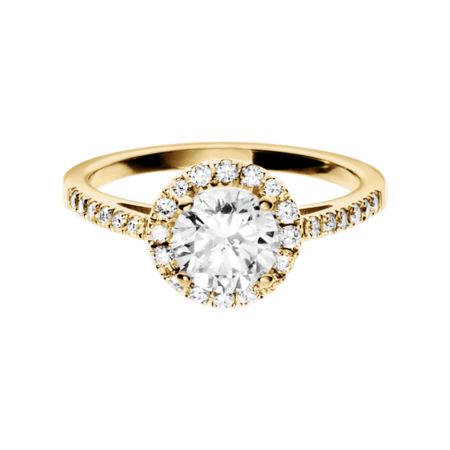 Diamond Ring Prague 0.75 carat in Yellow Gold