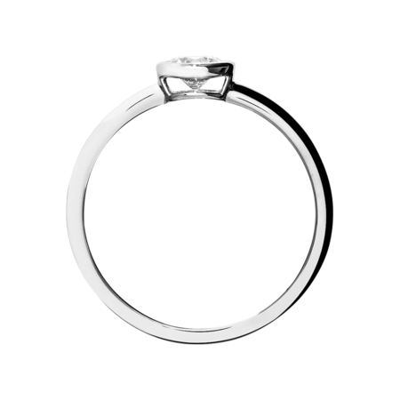 Diamond Ring Vienna 0.5 carat in White Gold