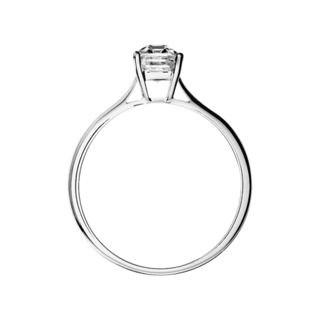 Salome 14K White Gold .30ct Canadian Diamond Ring and Accented Wedding Band  Bridal Set - Bijouteri