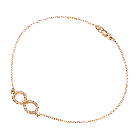 Enchanté Bracelet Infinity in Rose Gold