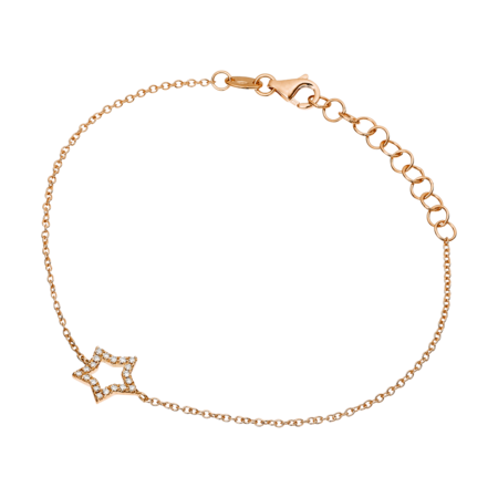 Enchanté Bracelet Star in Rose Gold
