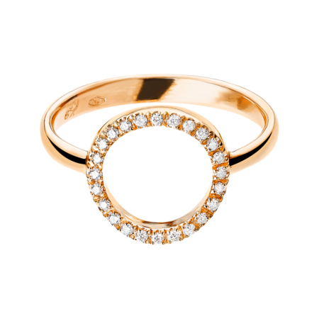 Enchanté Ring Circle in Rose Gold