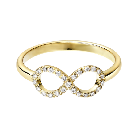 Enchanté Ring Infinity in Yellow Gold