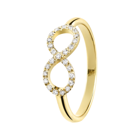 Enchanté Ring Infinity in Yellow Gold