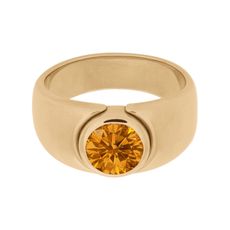 Mantua Madeira Citrine orange in Rose Gold