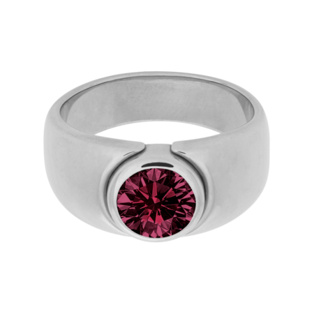 Mantua Rhodolite red in Platinum