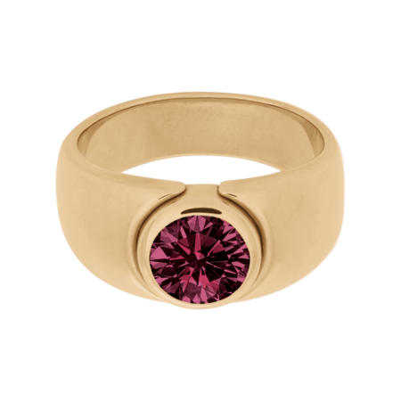 Mantua Rhodolite red in Rose Gold