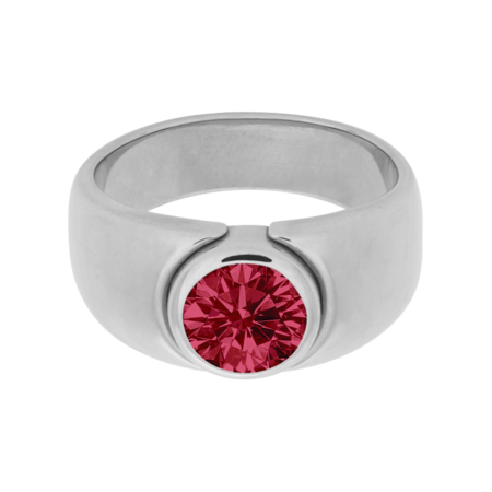 Mantua Ruby red in White Gold