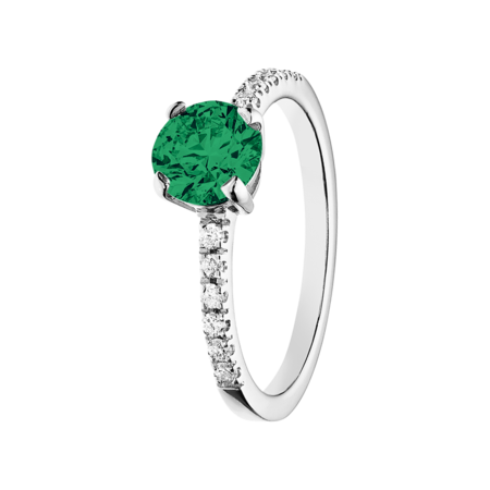 Melbourne Emerald green in Platinum