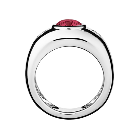 Naples Ruby red in Platinum