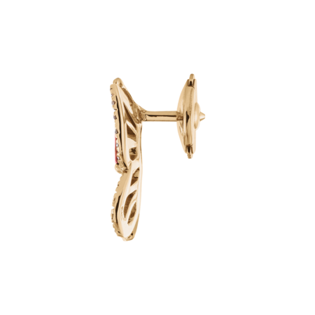 Papillon Pin Ruby in Rose Gold
