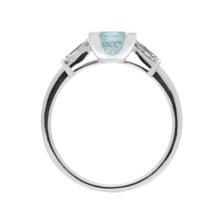 Paris Aquamarine Blue in White Gold