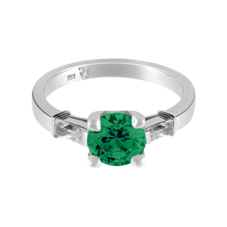 Paris Emerald green in Platinum