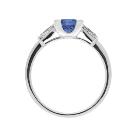 Paris Tanzanite blue in White Gold