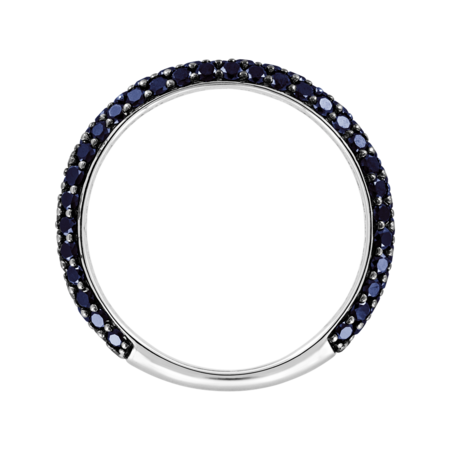 Ring Couleur Bleu in White Gold