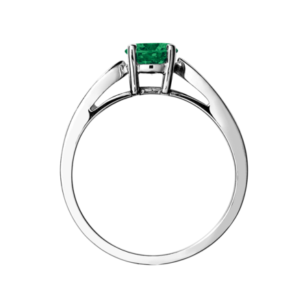 Vancouver Emerald green in White Gold