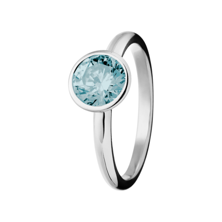 Vienna Aquamarine Blue in White Gold