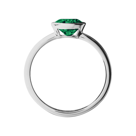 Vienna Emerald green in Platinum