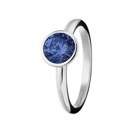 Vienna Tanzanite blue in White Gold