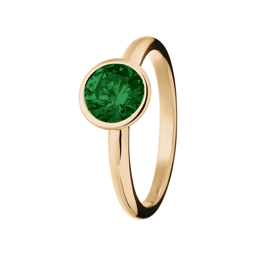 Gemstone Ring Vienna Tourmaline green in Rose Gold | RENÉSIM