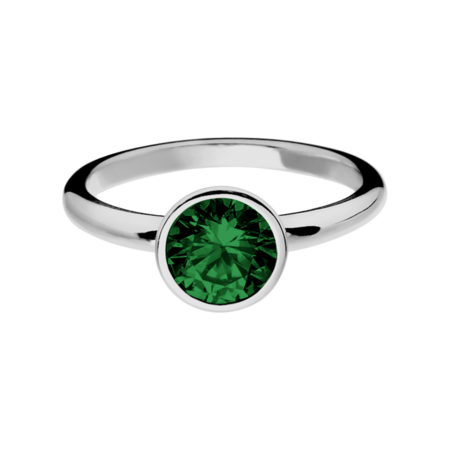 Vienna Tourmaline green in White Gold