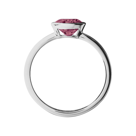 Vienna Tourmaline pink in Platinum