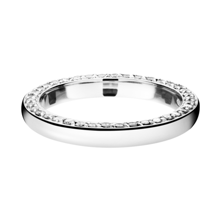 Wedding Rings with Eternity Ring Bologna in Platinum