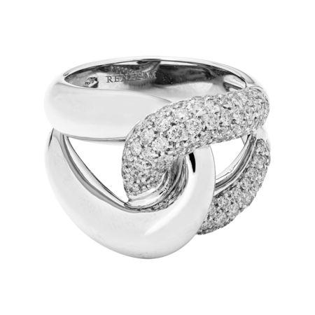 Bague Noeud Classics avec diamants in Or gris