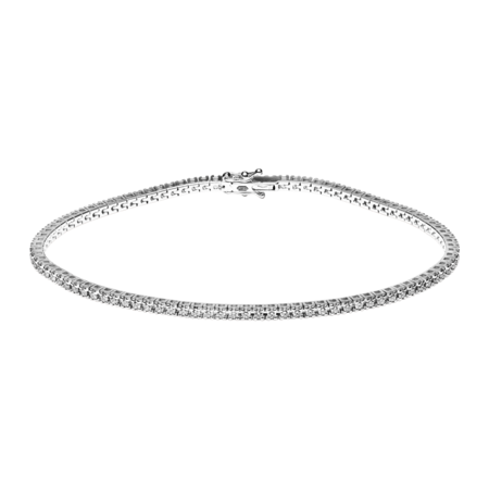 Bracelet Tennis I in Or gris