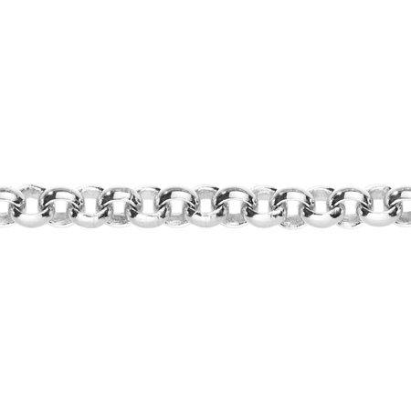 Chaîne maille jaseron in Platine