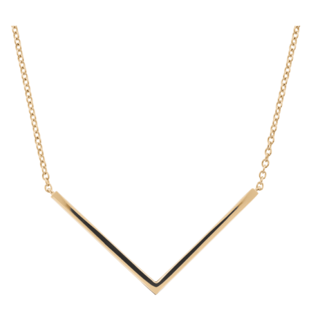 Collier Chevron Enchanté in Or rose