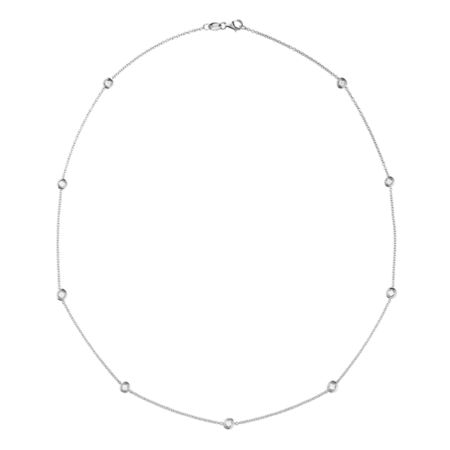 Collier Diamant Circuit 0,10 carat in Or gris