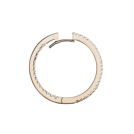 Créoles Diamant III in Or rose
