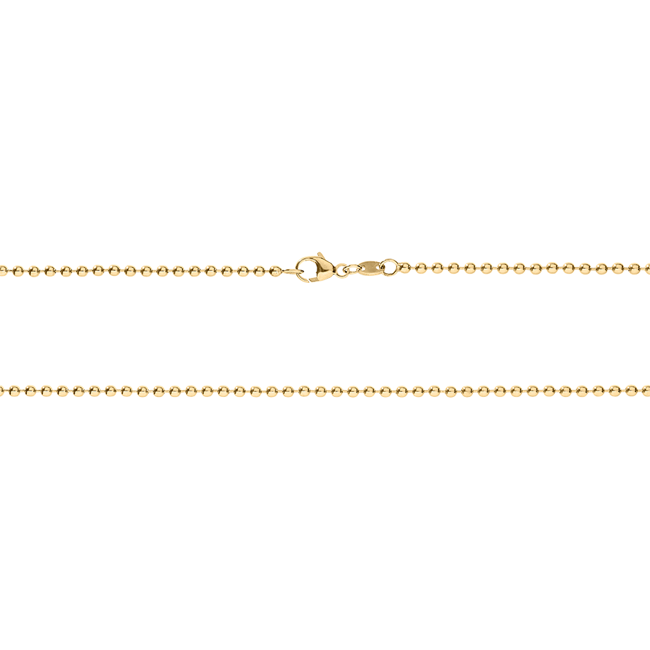 Ball Chain Necklace in Rose Gold