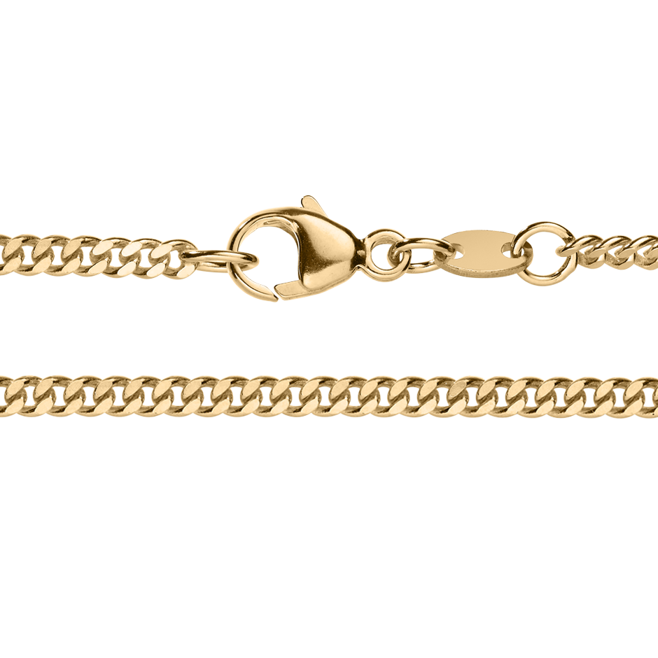 Curb Chain Necklace in Rose Gold