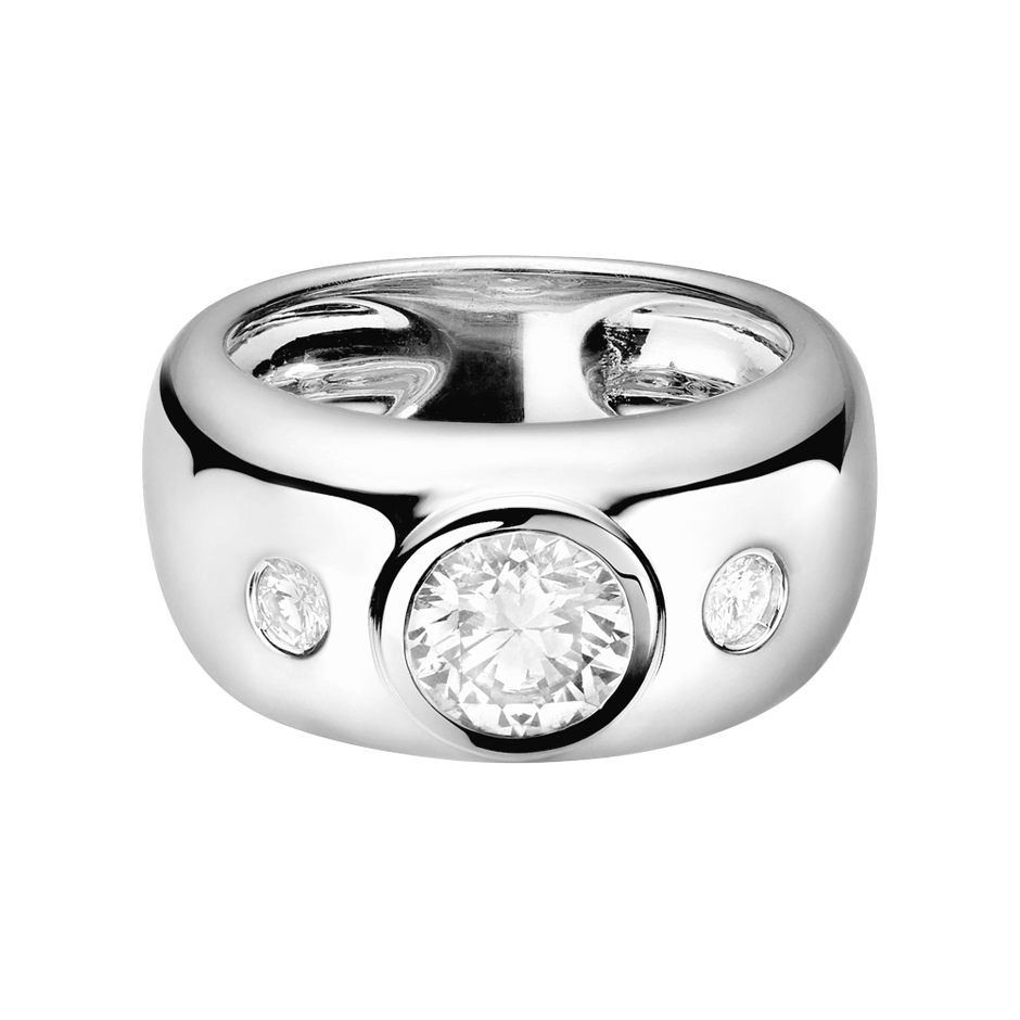 Diamond Ring Naples 1 carat in Platinum