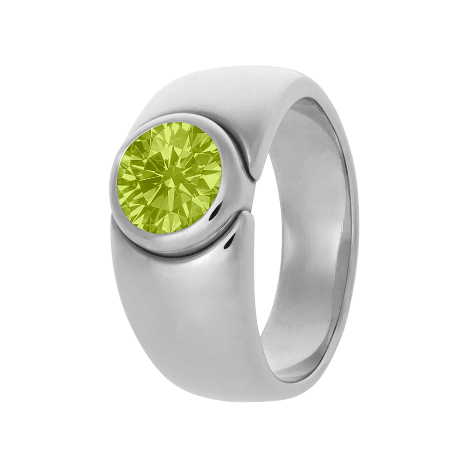 Mantua Peridot green in White Gold