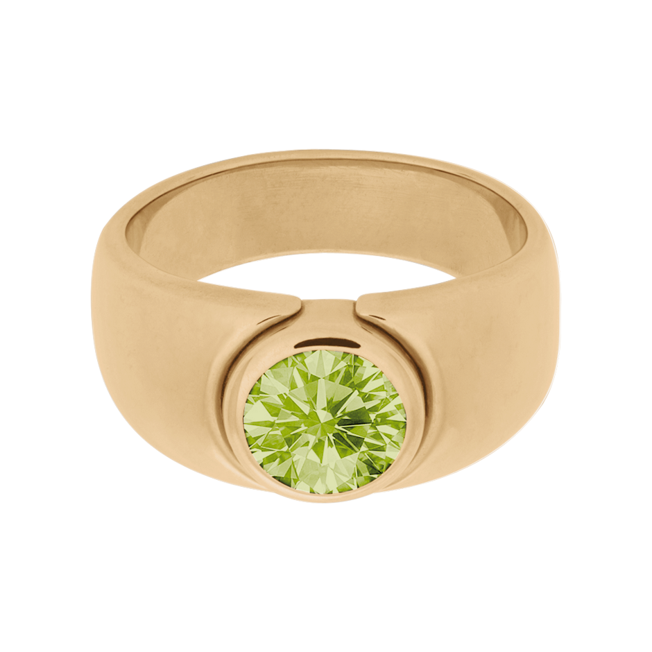 Mantua Peridot grün in Roségold