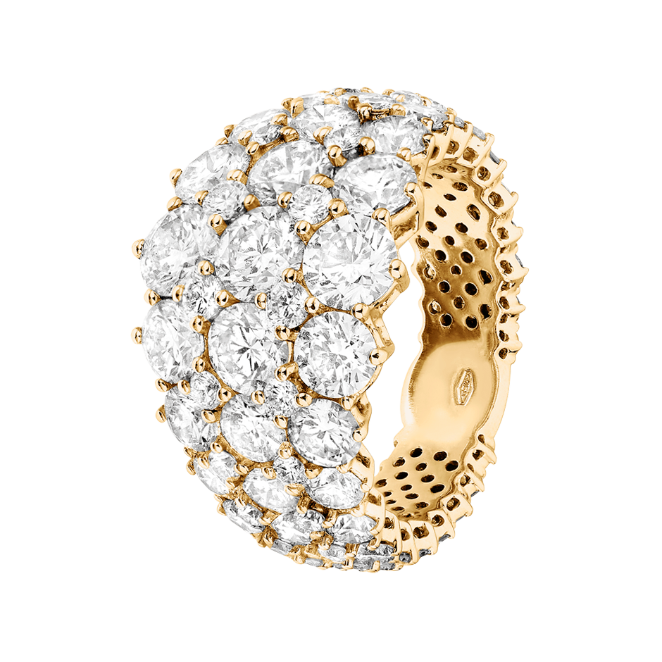 Memoire Ring Jersey in Gelbgold