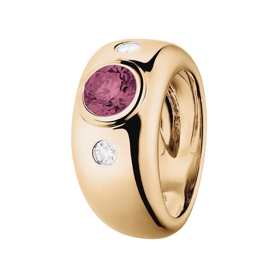 Naples Tourmaline pink in Rose Gold