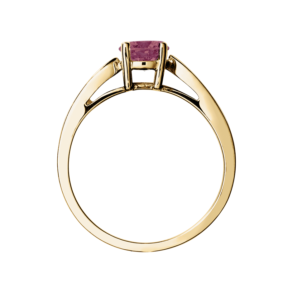 Vancouver Tourmaline pink in Yellow Gold